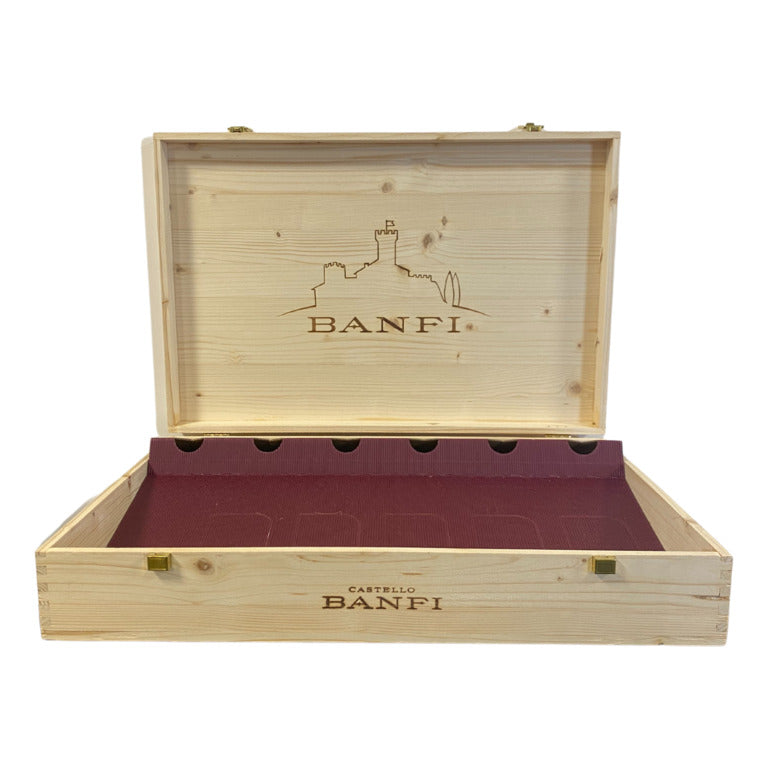 CASSETTA LEGNO VUOTA x 6 BOTT. BANFI (1 pz)